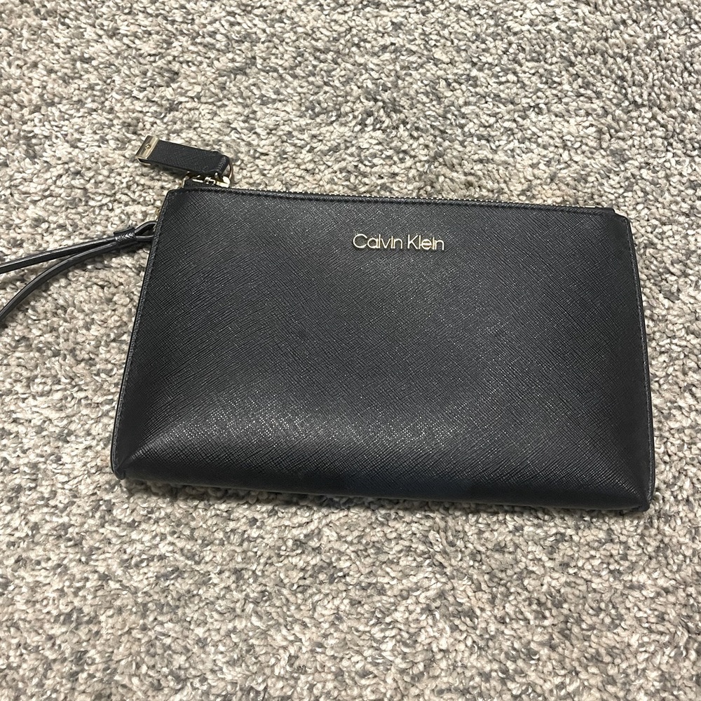 Black Calvin Klein wristlet